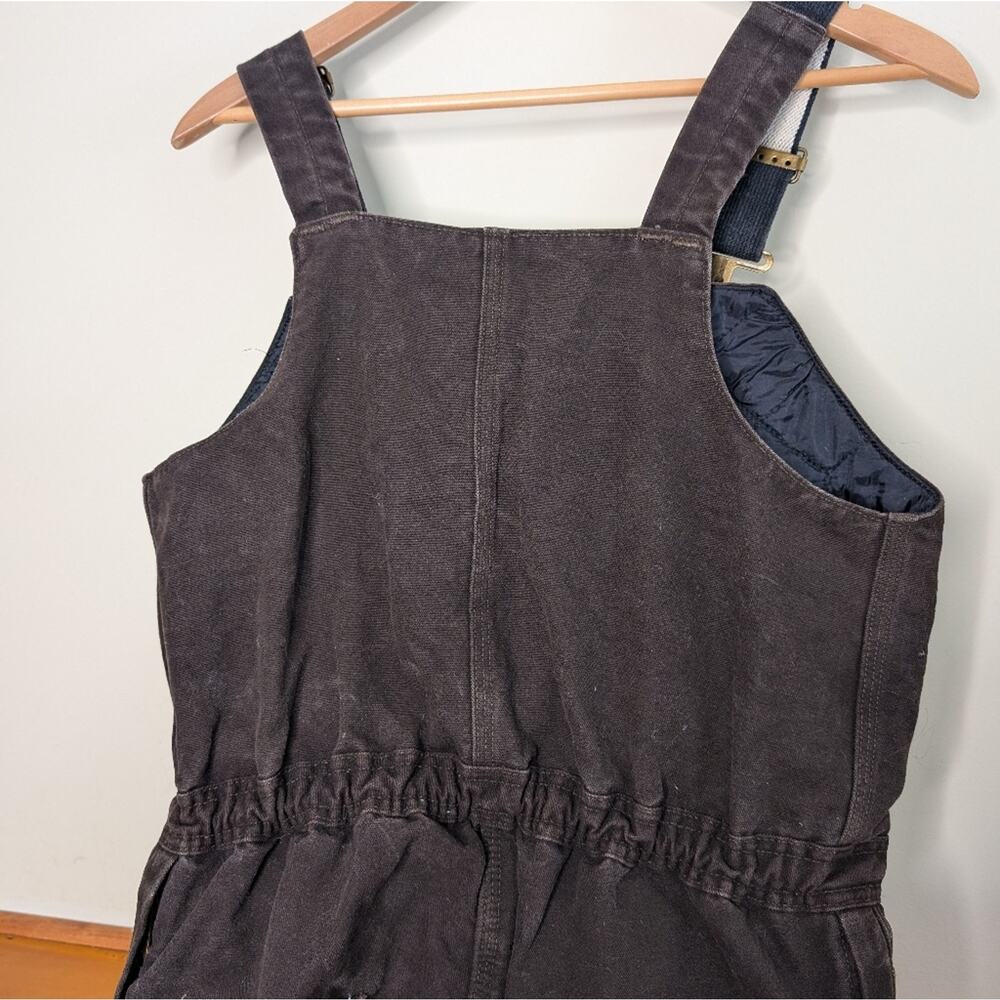 Carhartt Insulated Bib Overalls Brown Duck Canvas Size 8x30 Women - Picture 4 of 9